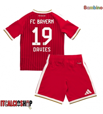 Bayern Munich Alphonso Davies #19 Prima Maglia Bambino 2026-27 Manica Corta (+ Pantaloni corti)